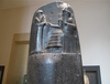 Law code of Hammurabi - King Hammurabi with Shamash